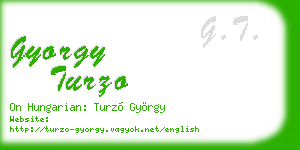 gyorgy turzo business card
